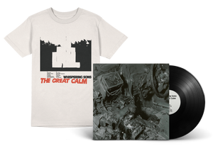 'The Great Calm' black vinyl + vintage white t-shirt