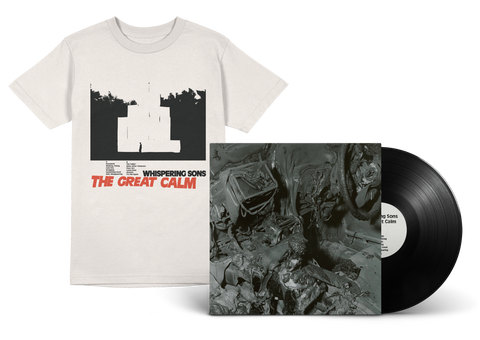 'The Great Calm' black vinyl + vintage white t-shirt